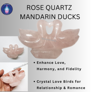 ROSE QUARTZ MANDARIN DUCKS