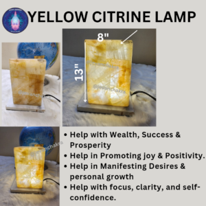 YELLOW CITRINE LAMP