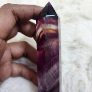 Multi Flourite Obelisk: 107 grams