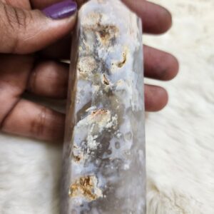 Flower Carnelian Obelisk 122 grams