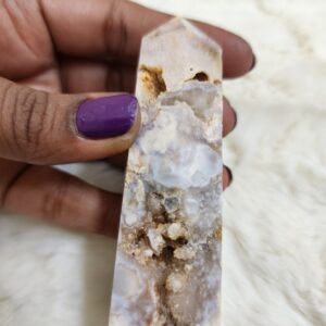 Flower Carnelian Obelisk 85 grams