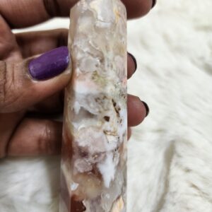 Flower Carnelian Obelisk 72 grams