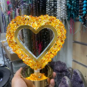 CITRINE HEART LAMP