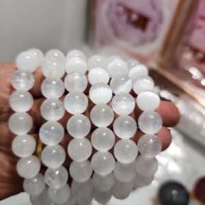 Selenite 10 mm bracelet