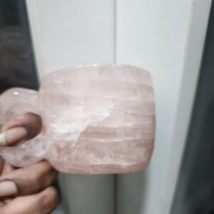 Rose Quartz Crystal Cup