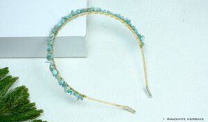 Amazonite Crystal Hairband