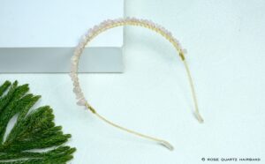 Rose Quartz Crystal Hairband