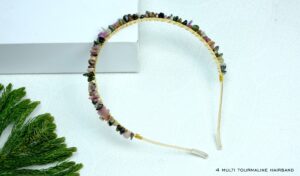 Multi Tourmaline Crystal Hairband