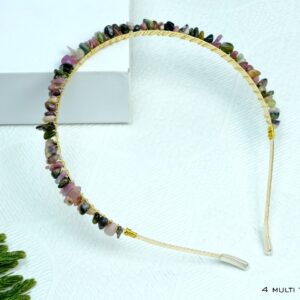 Multi Tourmaline Crystal Hairband