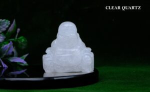 CLEAR QUARTZ LAUGHING BUDDHA