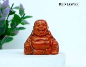 RED JASPER LAUGHING BUDDHA