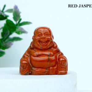 RED JASPER LAUGHING BUDDHA