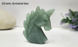 Crystal Unicorn Figurines - Green Aventurine